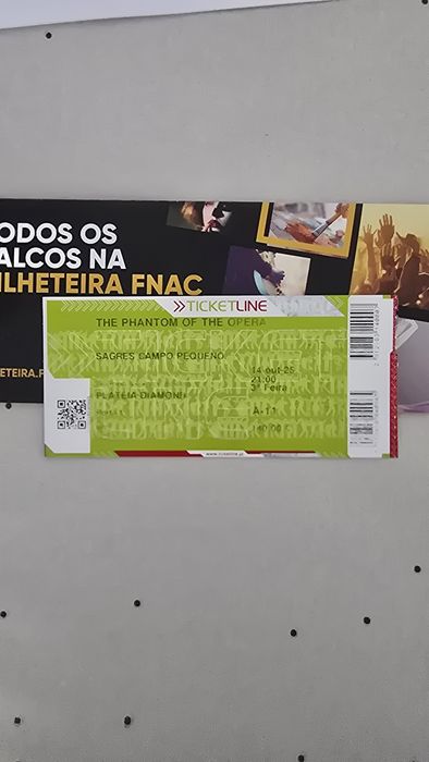 Ingresso fantasma da ópera sagres campo pequeno lisboa