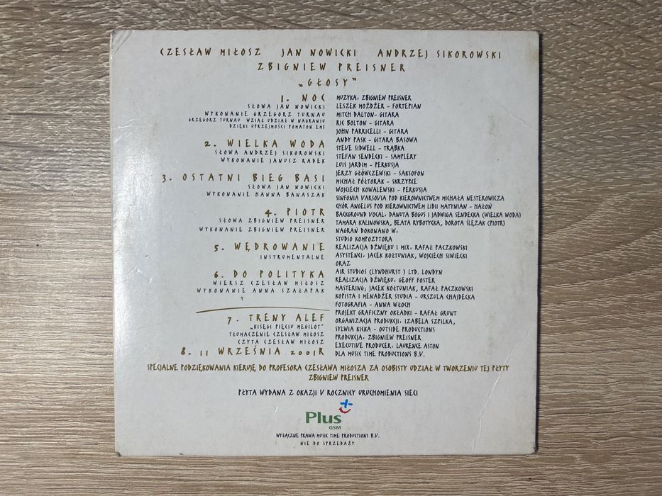 Zbigniew Preisner Głosy - Płyta CD