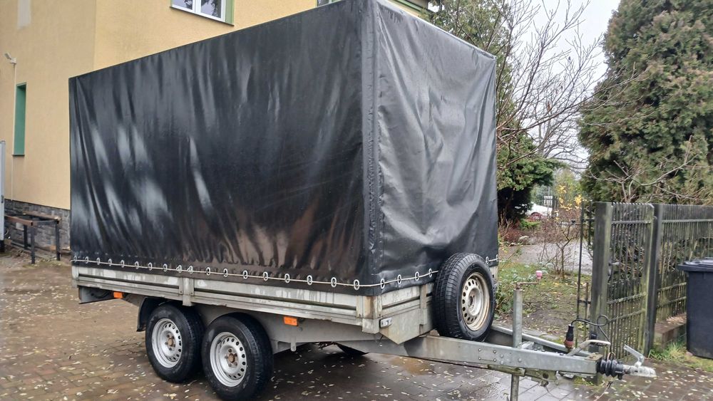 Przyczepa 2 osiowa  Niewiadów 1400 DMC , stan bardzo dobry