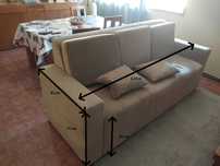 Sofá com chaise longue