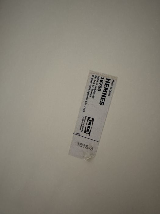 Stojak na buty IKEA HEMNES. Biały/czarny. Lite drewno