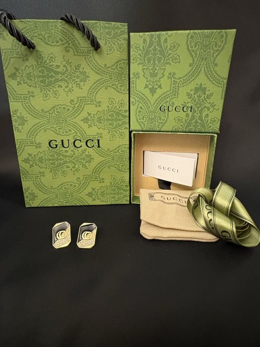 Gucci kolczyki magiczna karta z kamieniami swarovskiego