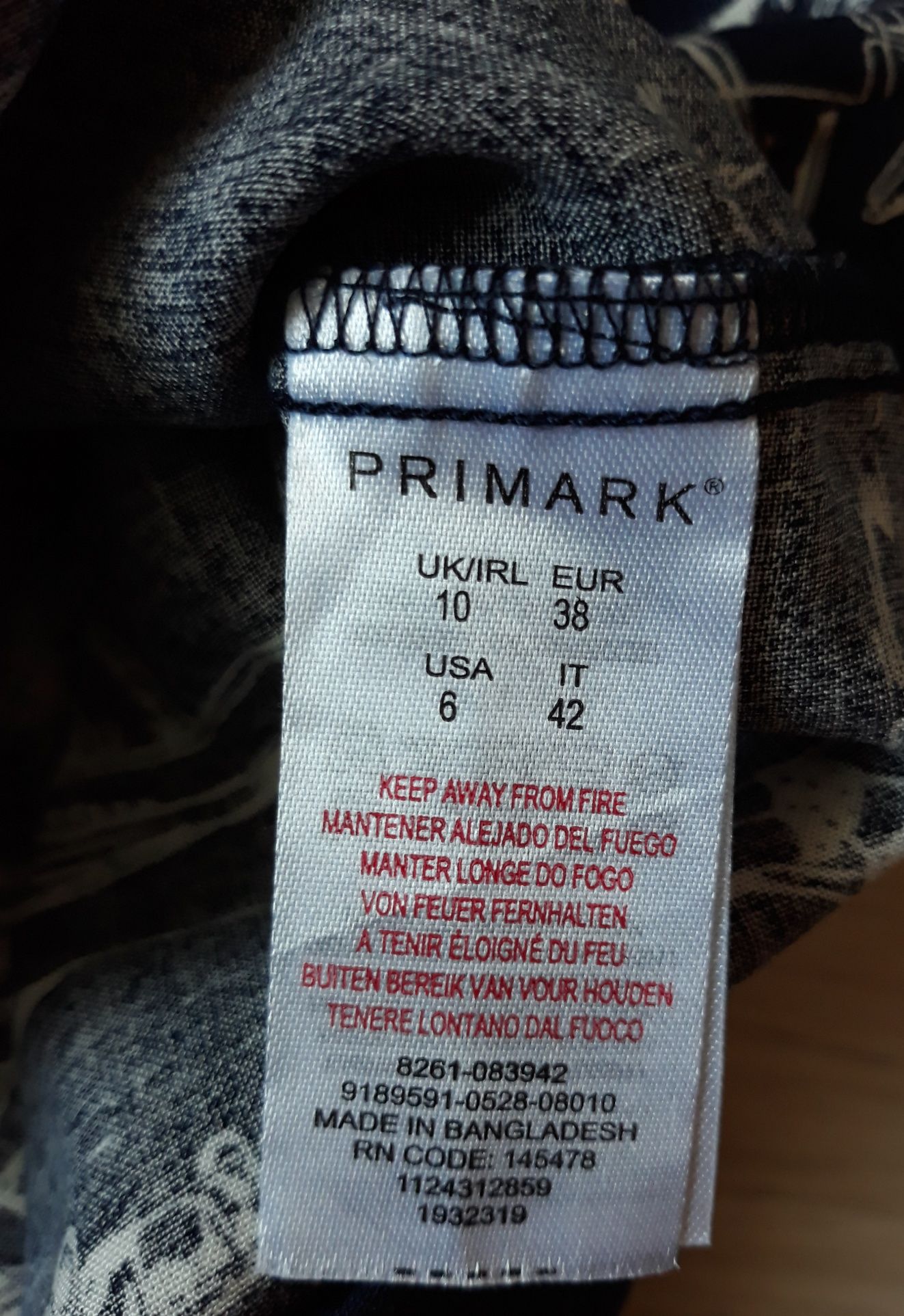 Primark letnia Bluzka kr.rękaw wiskoza 10/ 38