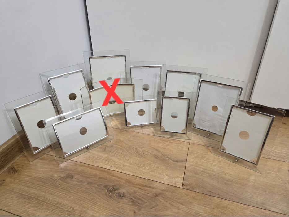 Eleganckie Ramki szklane na zdjęcia Glamour (10 szt.)