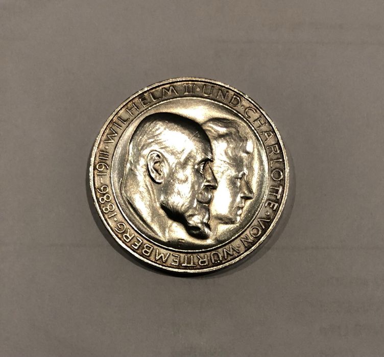 3 марки 1911г. Юбилей 25 лет свадьбы