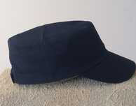 Czapka  patrolówka granatowa 100% bawełna 53-62 cm z regulacją Nowa