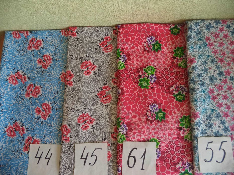 Ткань: поплин, сатин, ситец, всё 100 % хлопок, советских времён