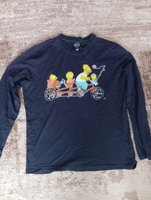 кофта лонгслів з принтом по мультику The Simpsons sk8