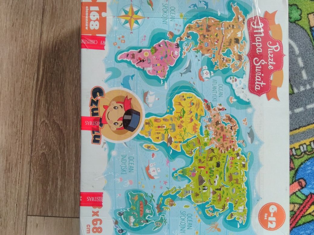 Puzzle mapa świata CzuCzu