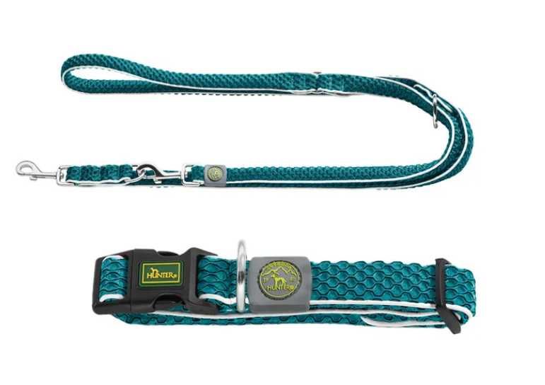 Smycz i obrożna Hunter / Rozmiar S/M / NOWA