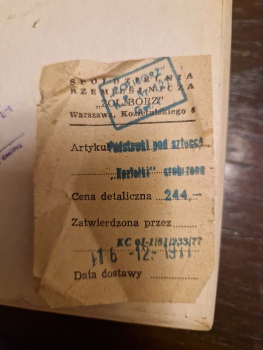 Podstawki pod sztućce prl