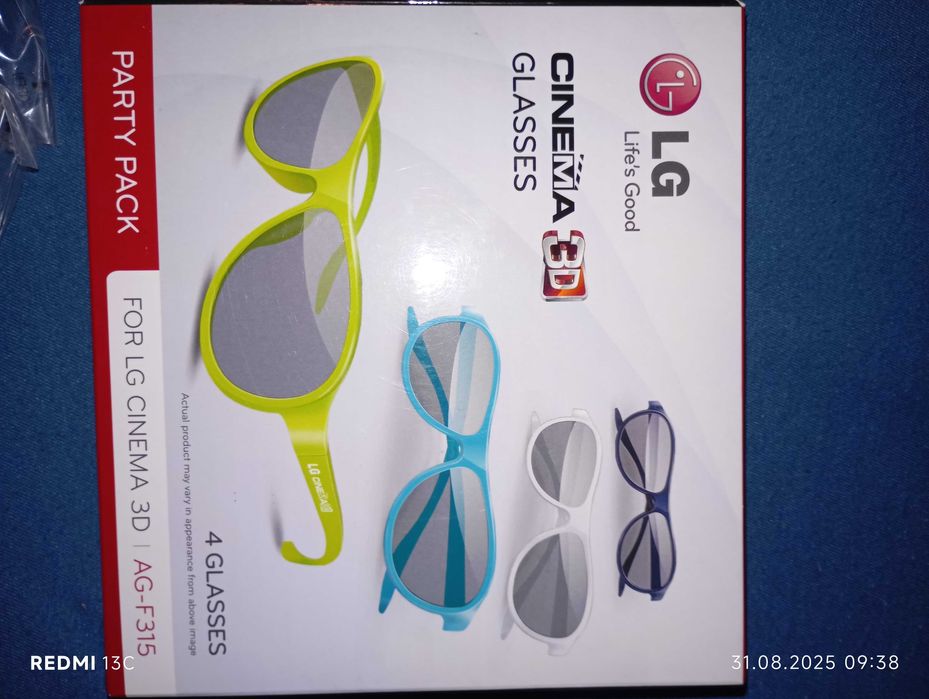 Okulary LG Cinema 3D AG-F315 4szt w opakowaniu