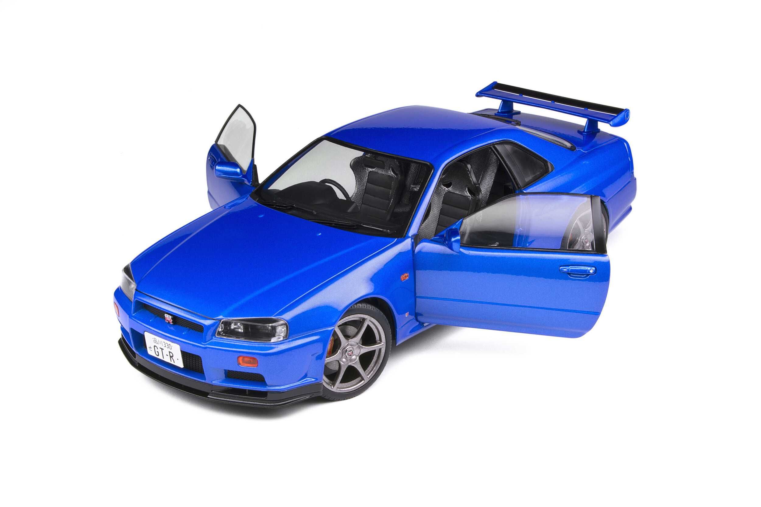 Nissan Skyline GT-R (R34) 1999 (azul) - Solido 1/18