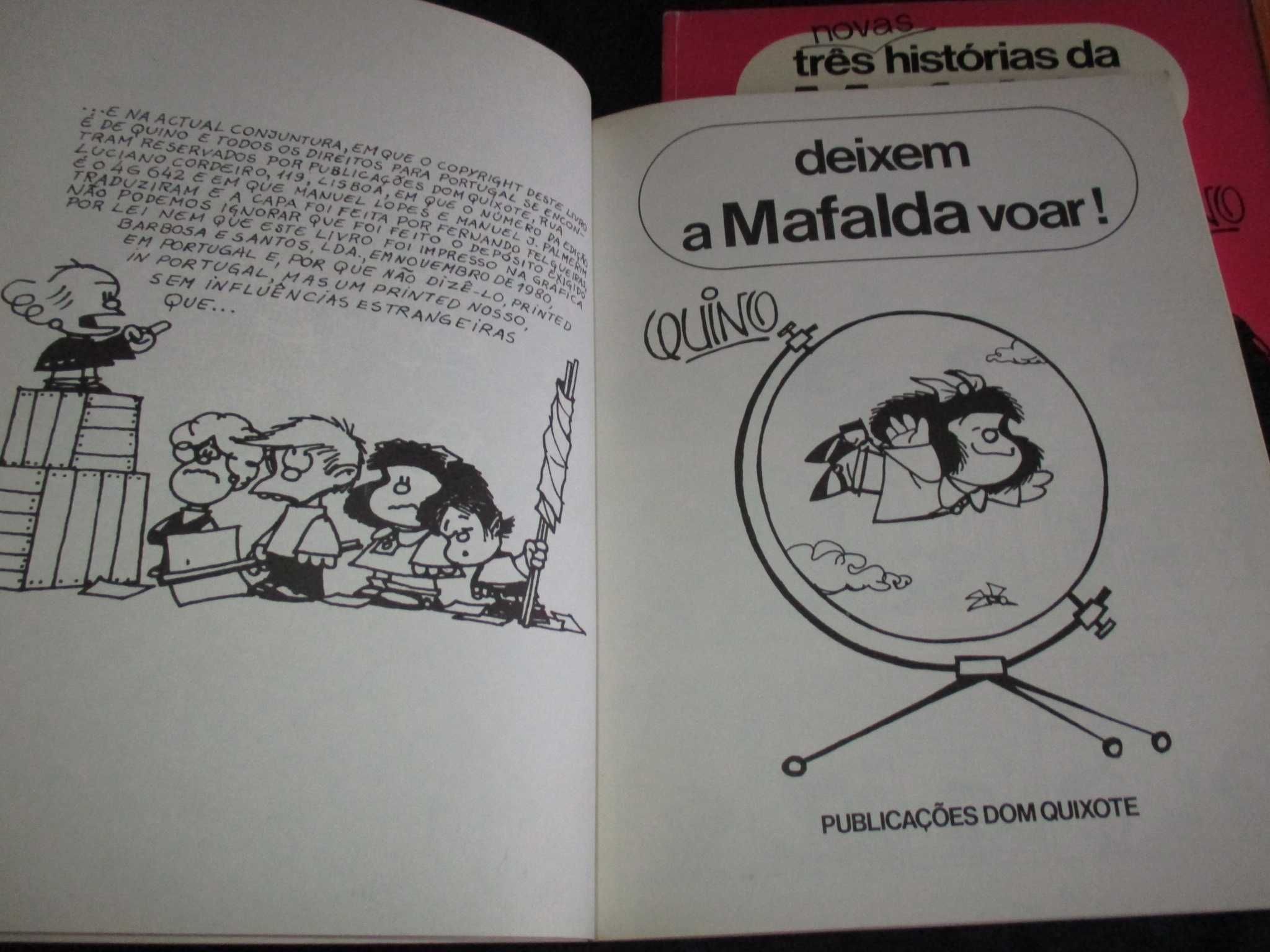 Livros BD Mafalda Quino Dom Quixote anos 80