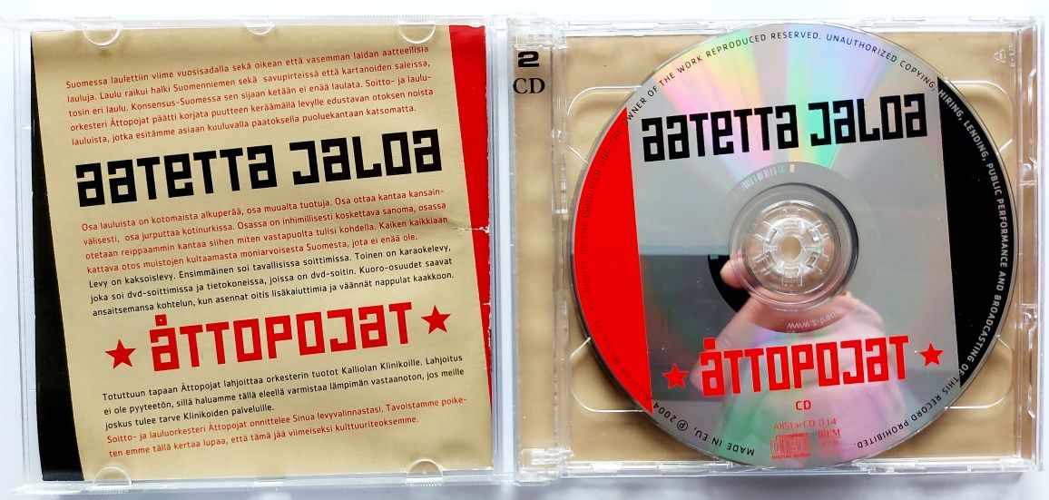 Attopojat Aatetta Jaloa CD+DVD 2004r