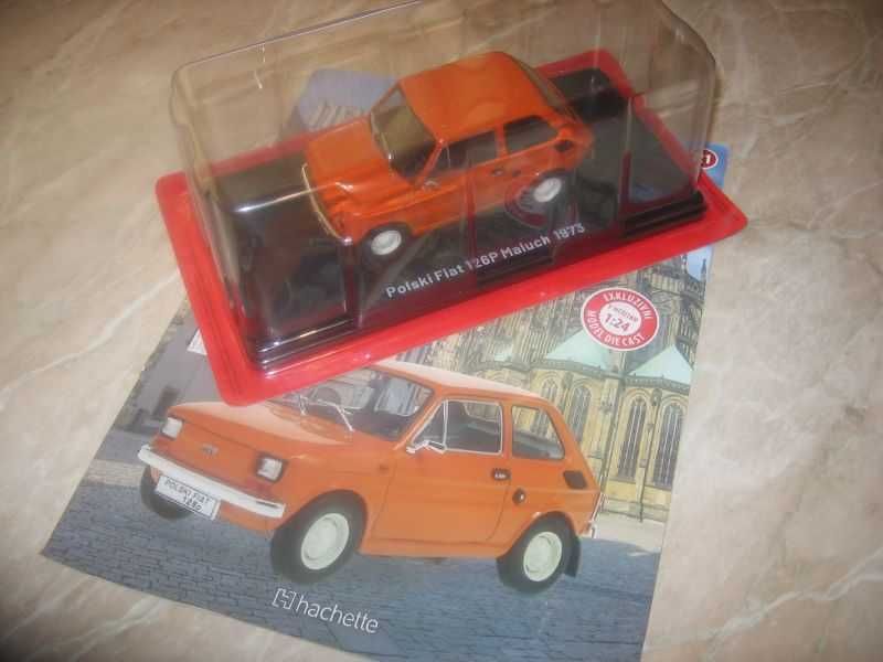 Samochody PRL - Fiat 126 - skala 1:24 - Kultowe auta PRL