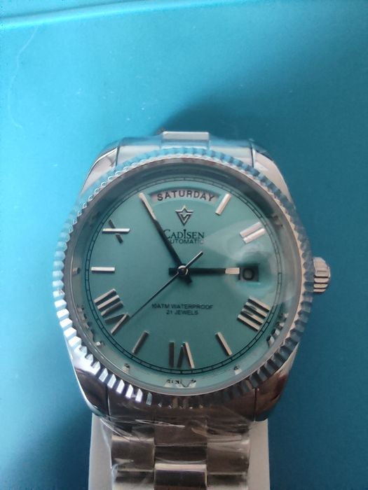 Zegarek automatyczny cadisen C8185G Tiffany Blue