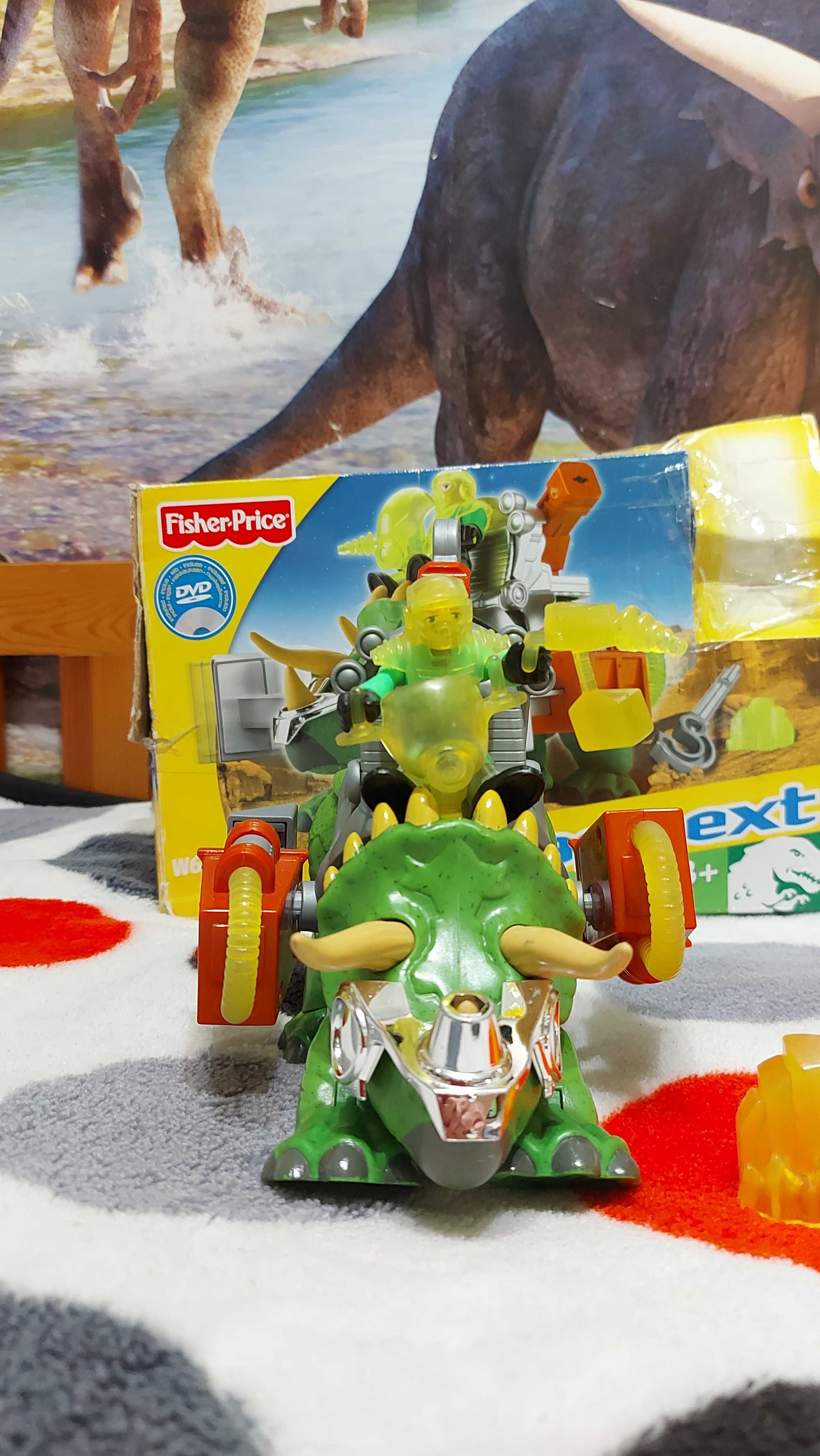 Imaginext w6022 Fisher-price dino triceratops db