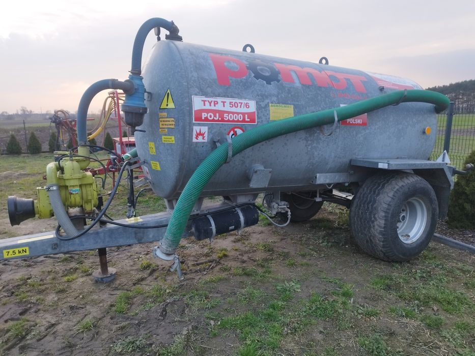 Wóz asenizacyjny beczka beczkowóz Pomot 5000L meprozet joskin sipma