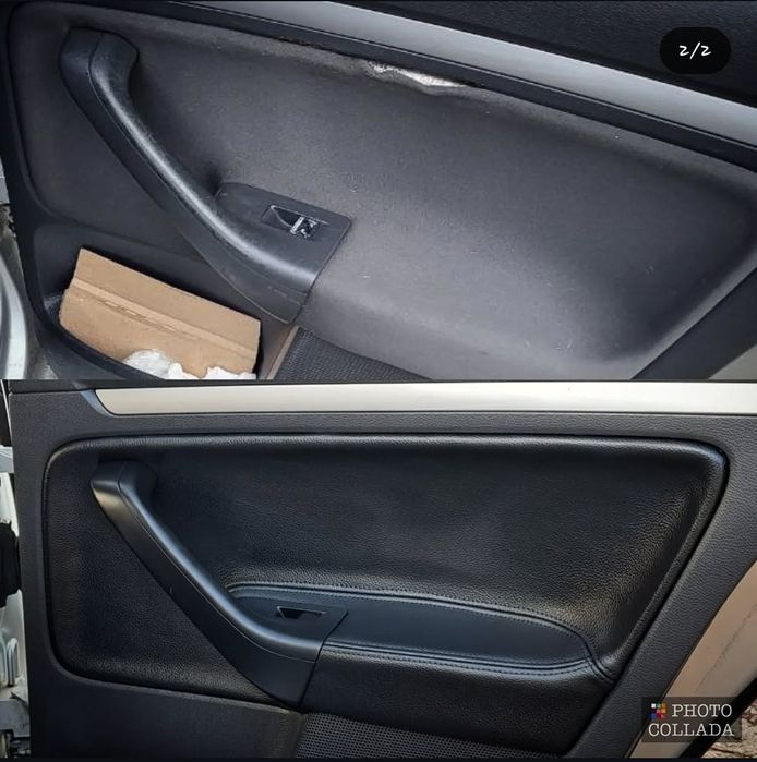 Перетяжка перешивка дверных карт и других элементов салона в кожу