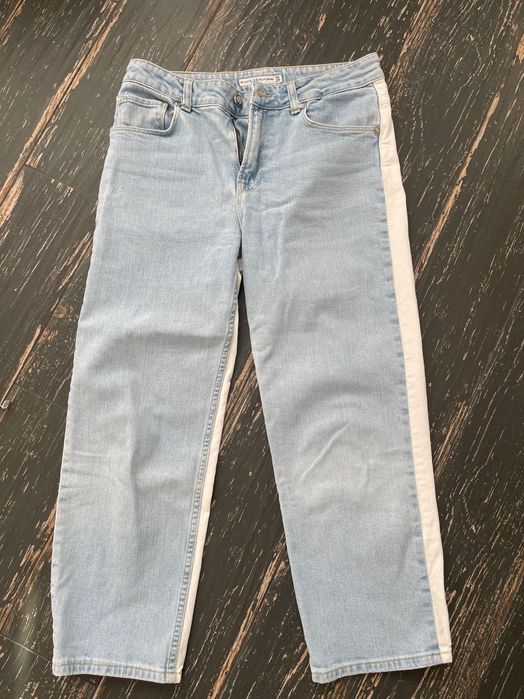 Silvian Heach. Джинсы прямые двухцветные р M