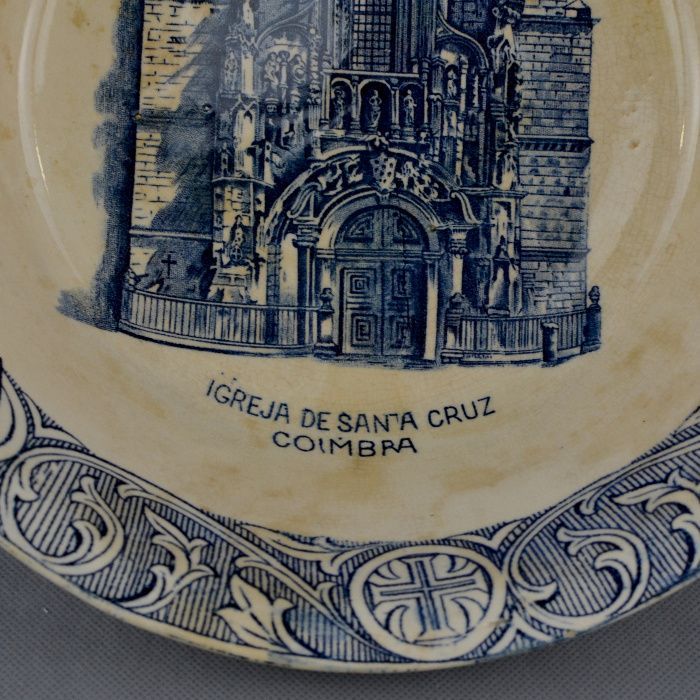 Bacia em Faiança Sacavém – Gilman com Igreja de Sta Cruz Coimbra