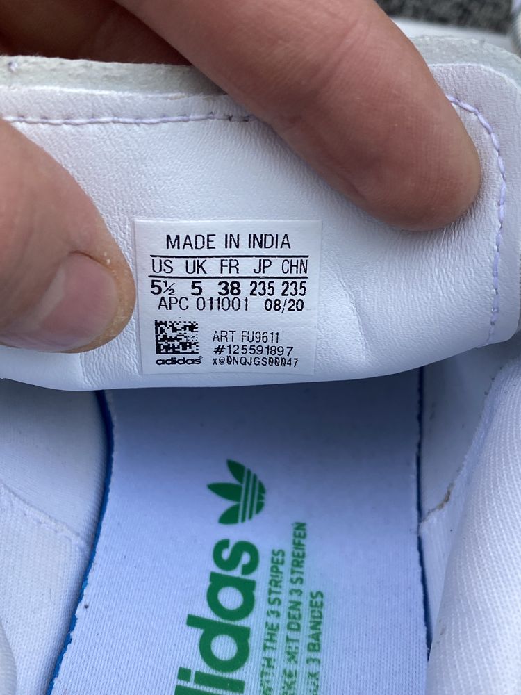 Оригінал кросівки Adidas Stan Smith Vegan FU9611 38р 24см