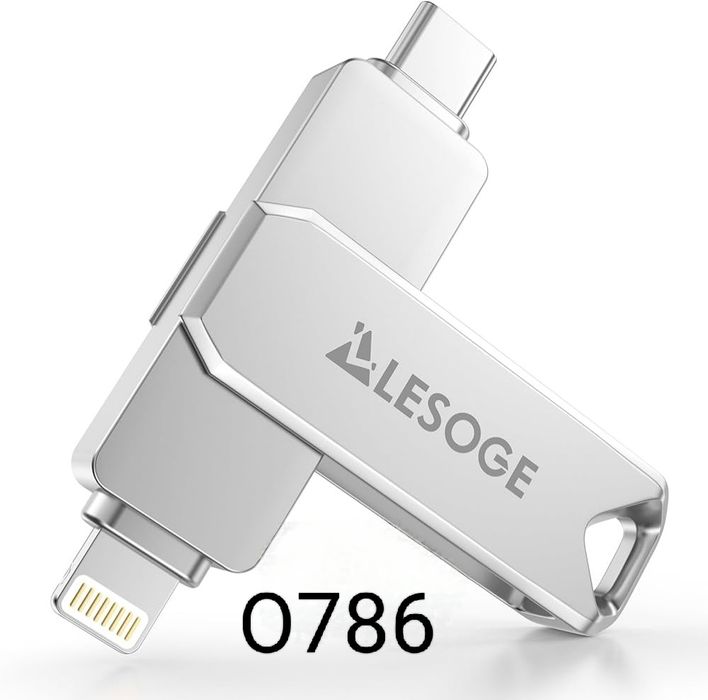 MFi pendrive USB C Lightning 256GB 3 w 1 iOS Android PC