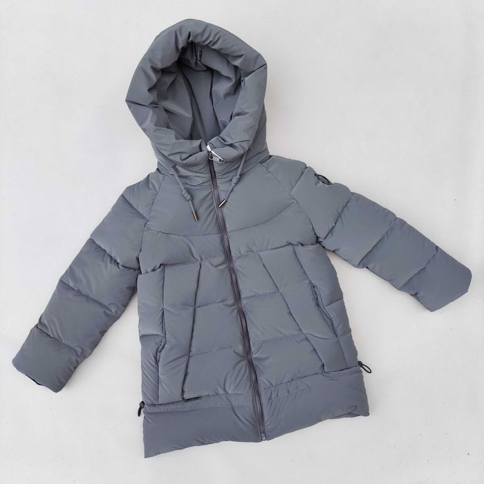 Зимова куртка для дівчинки підлітка дитяча 122-158 пуфер пуховик