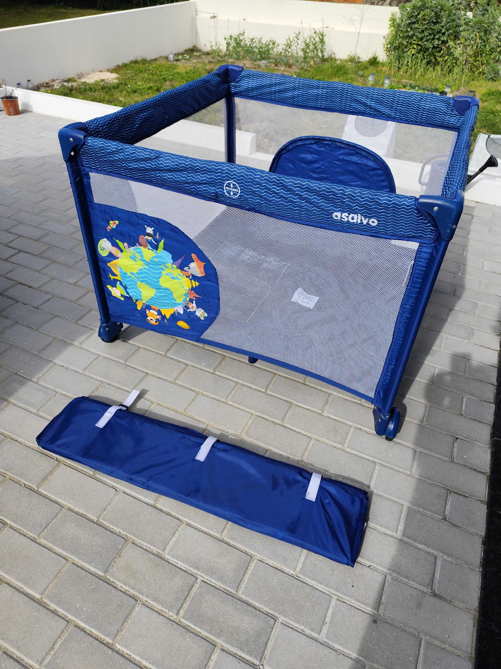 Parque bebe, marca Asalvo com colchão extra