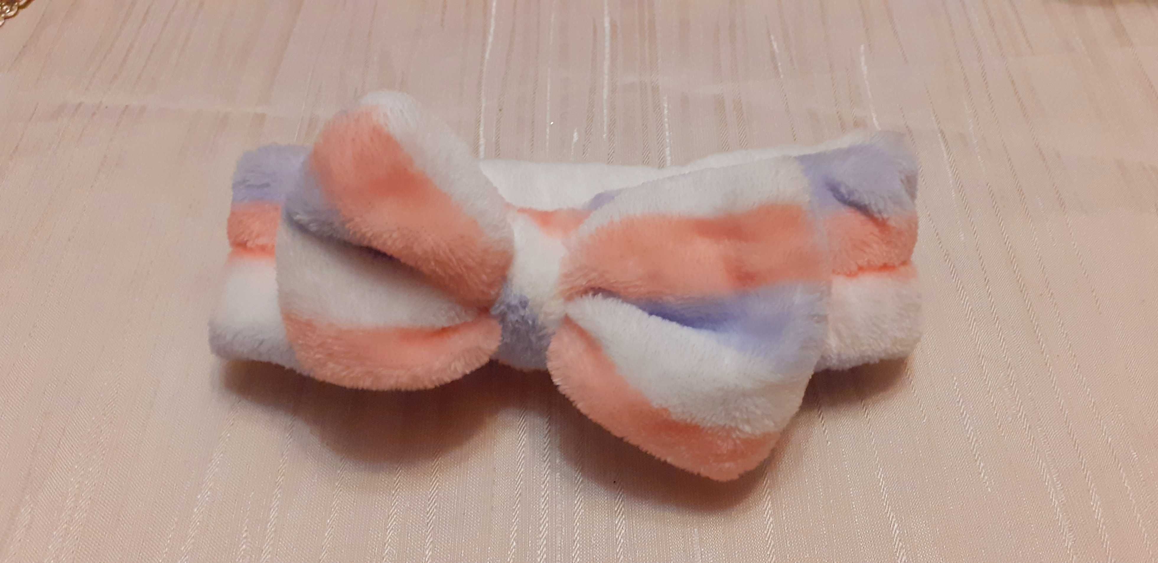 Opaska kosmetyczna kolorowa kokarda