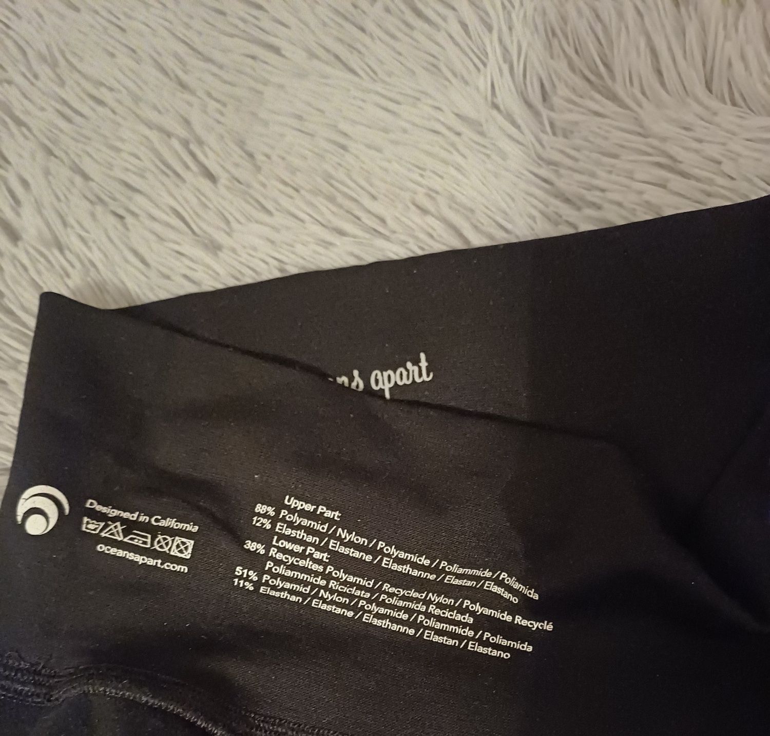 Legginsy oceans apart S czarno szare