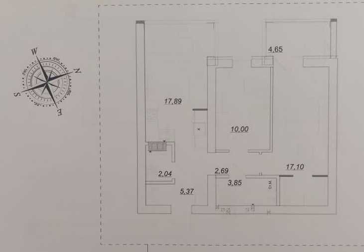 ЖК Desna Park Residence 2к квартира 65,5м, під ремонт с. Зазим'я