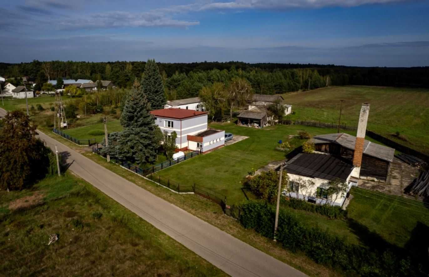 Nieruchomość zabudowana 7,68 ha w Błędnicy, gm. Małkinia Górna