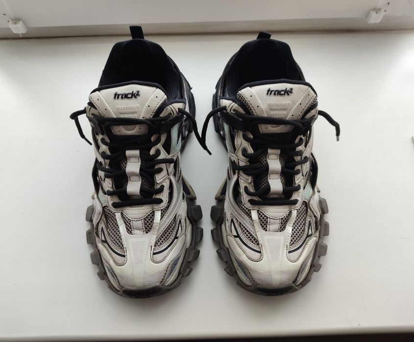 Кроссовки balenciaga track 2 white/black 42 size