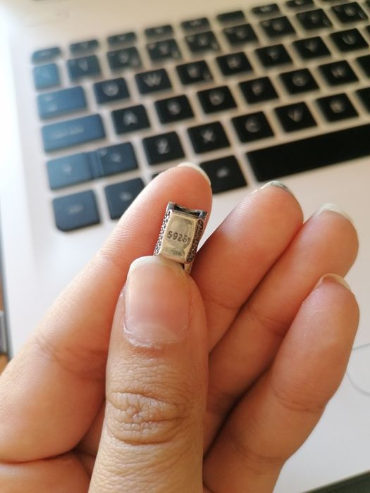 Peça de prata pata animal