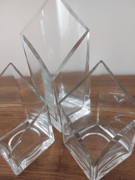 Conjunto de 3 peças de vidro