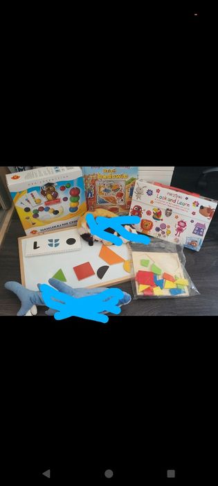 Figury tablica magnes,motoryka Nawlekaj,i inne