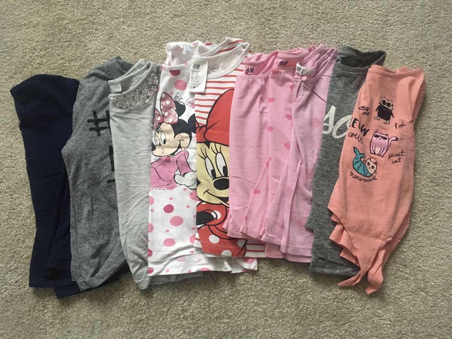 H&m 104 paka zestaw bluzeczki bluza sweter