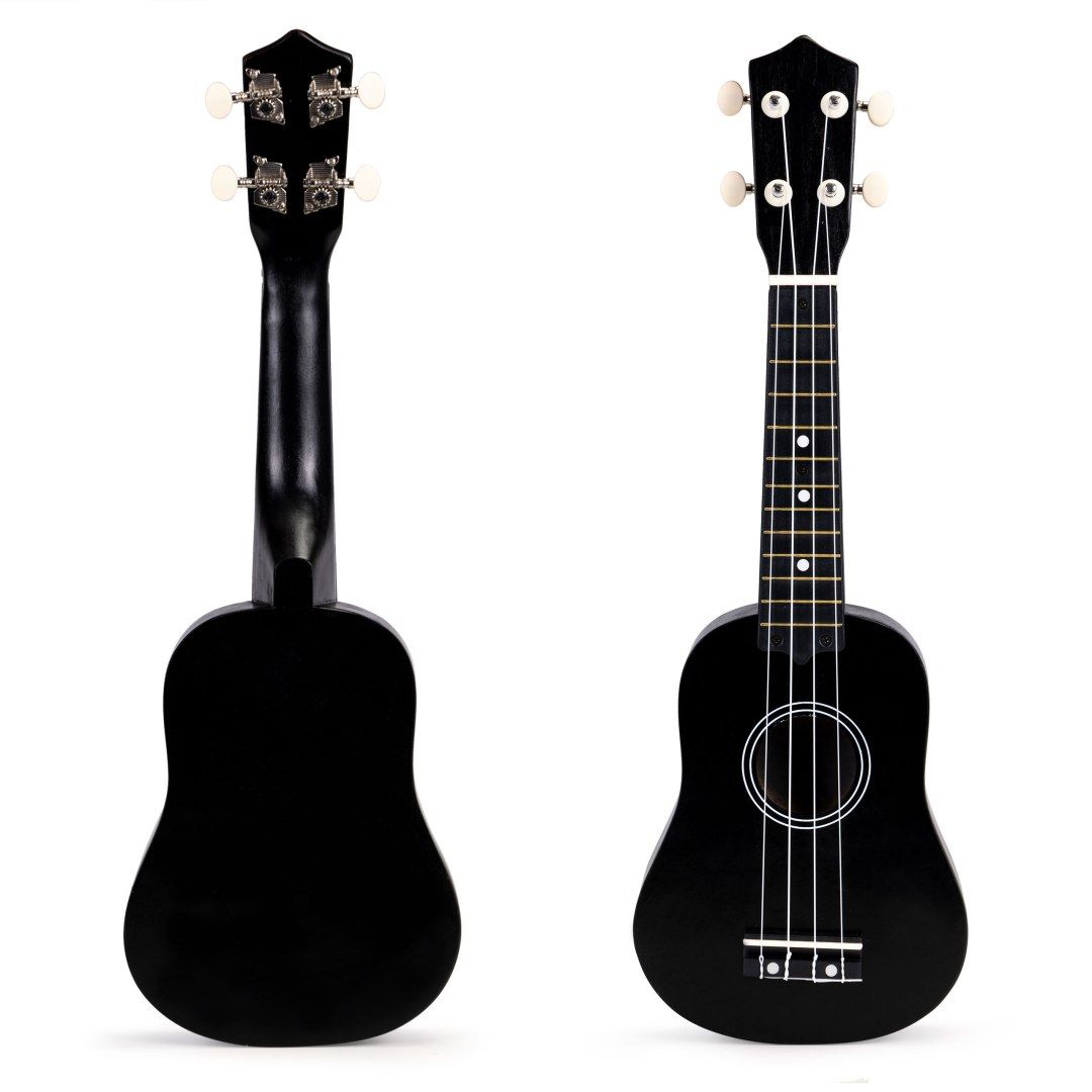 Gitara ukulele dla dzieci drewniana 4 struny nylonowe ECOTOYS