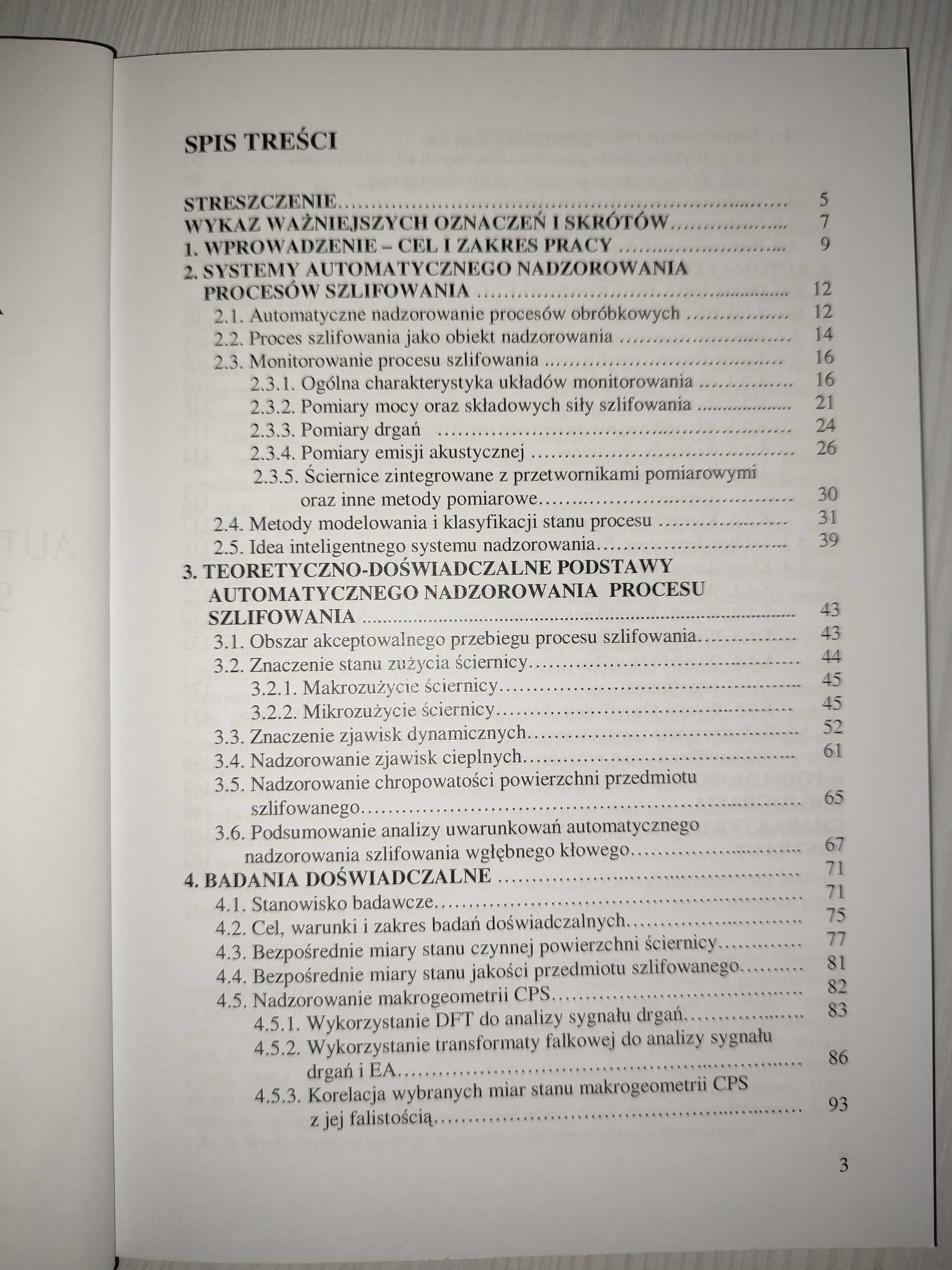 Leżański P.: Automatyczne nadzorowanie procesu szlifowania wgłębnego