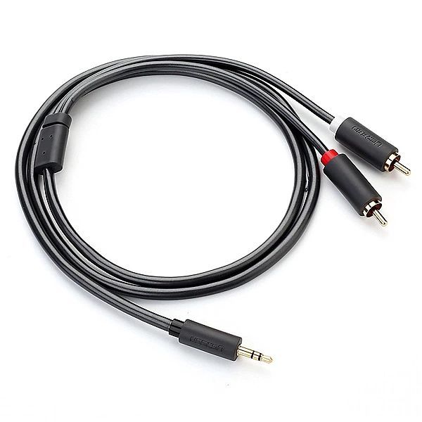 Kabel Ugreen Av102, 10772/3,5 mm mini jack (męski) / 2rca (męski) 1m -