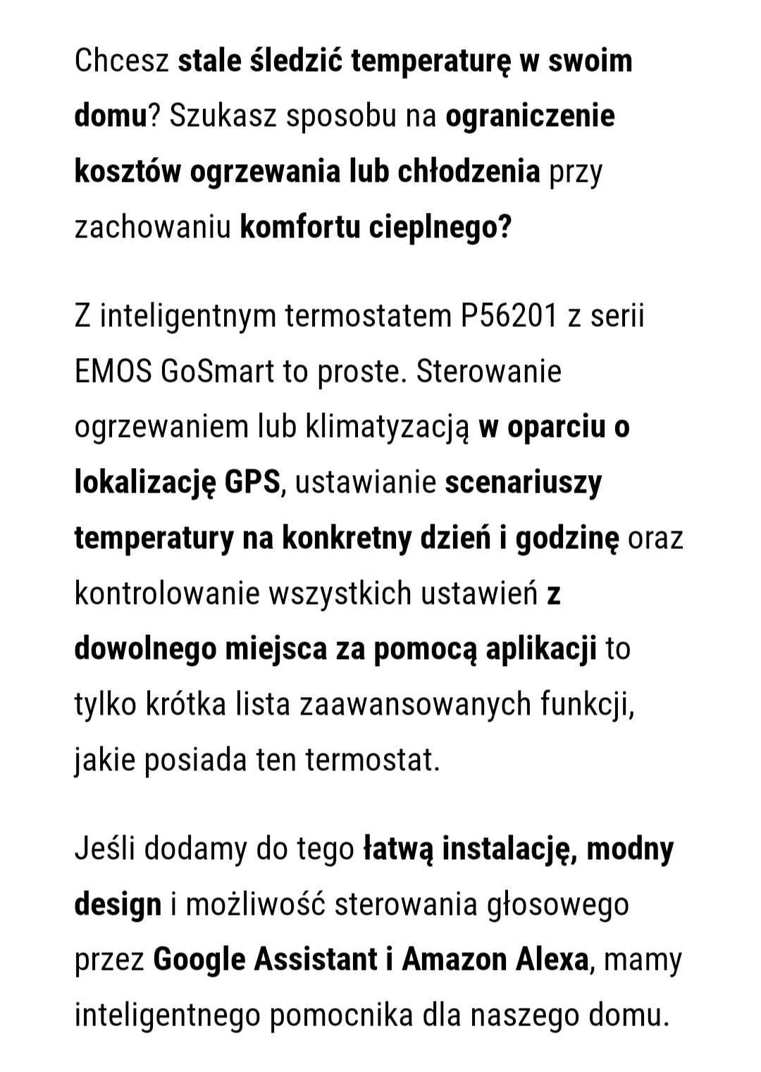 Inteligentny termostat pokojowy ,przewodowy ,go smart wi-fi