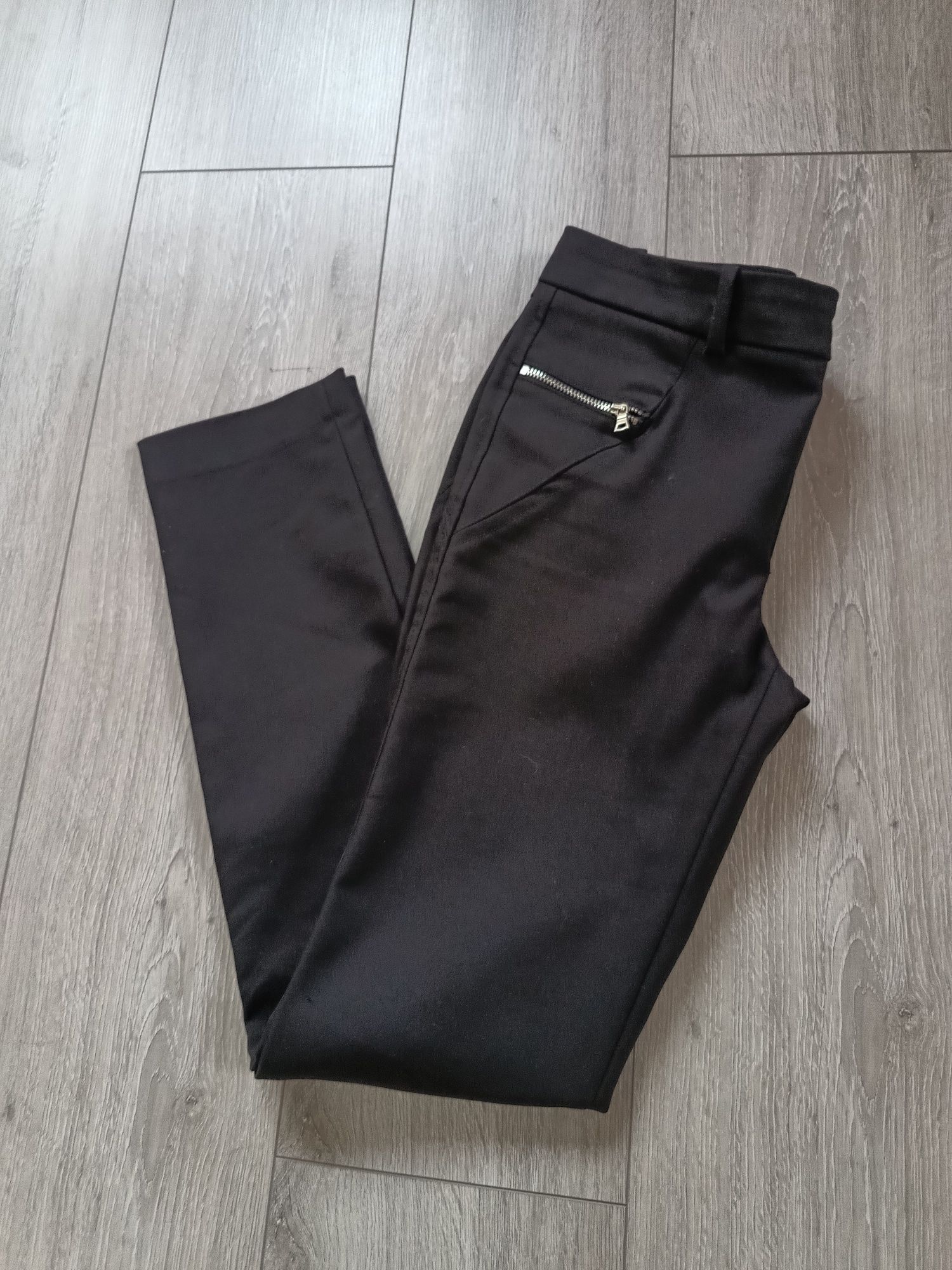 Czarne Spodnie Zara XS