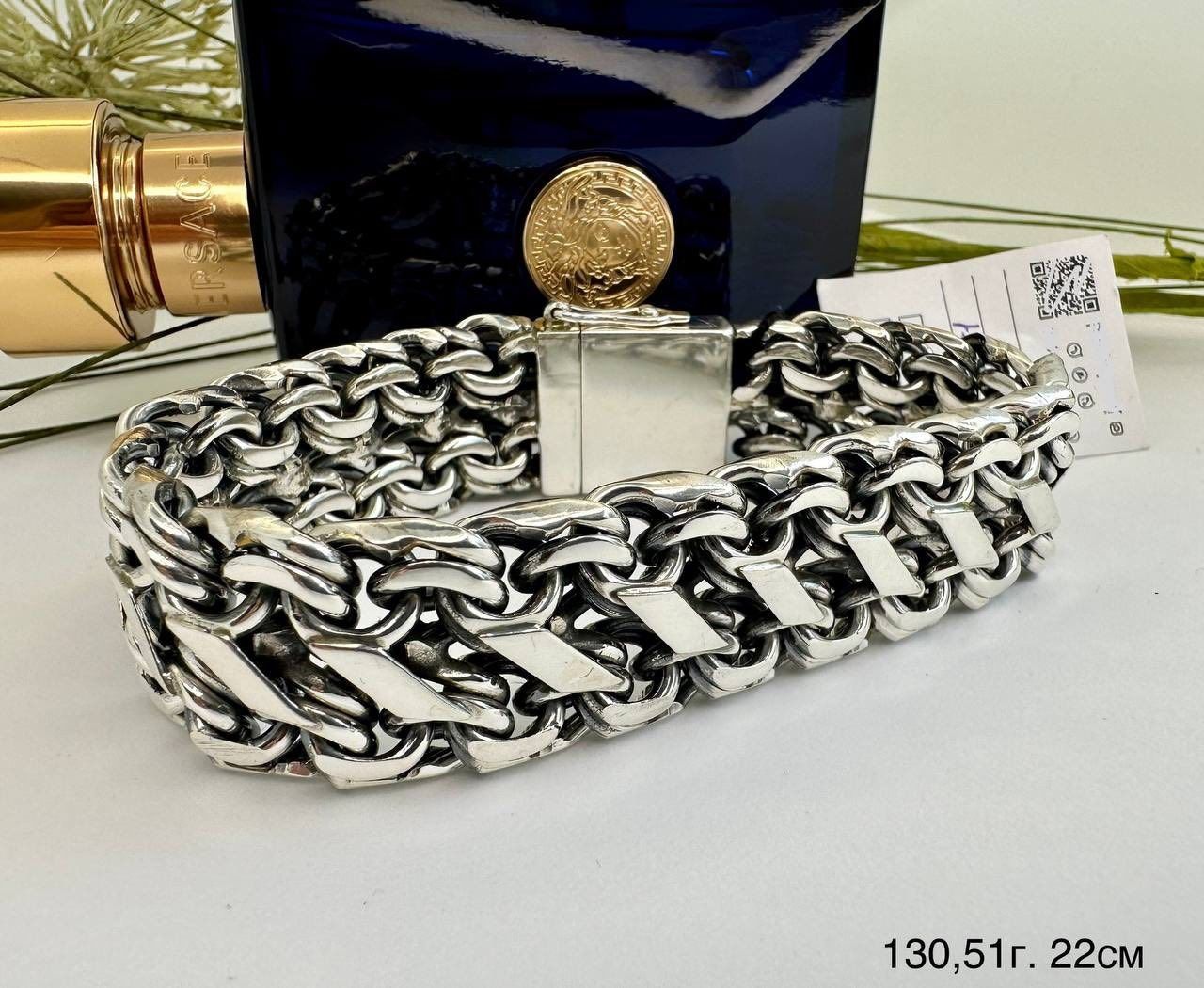 НОВЫЕ Широкие, мужские серебряные браслеты. Вес114грамм/ 62гривны гр