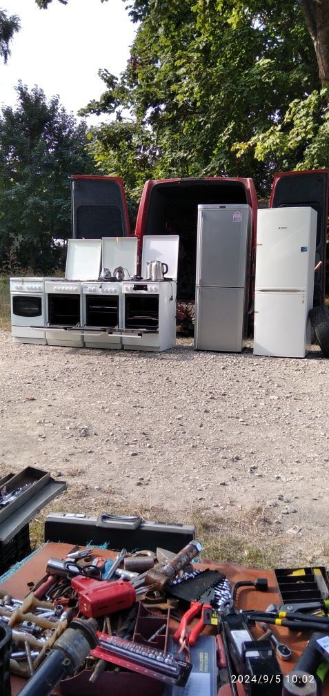 Газові плити, холодильники, праски, кипятильники,
