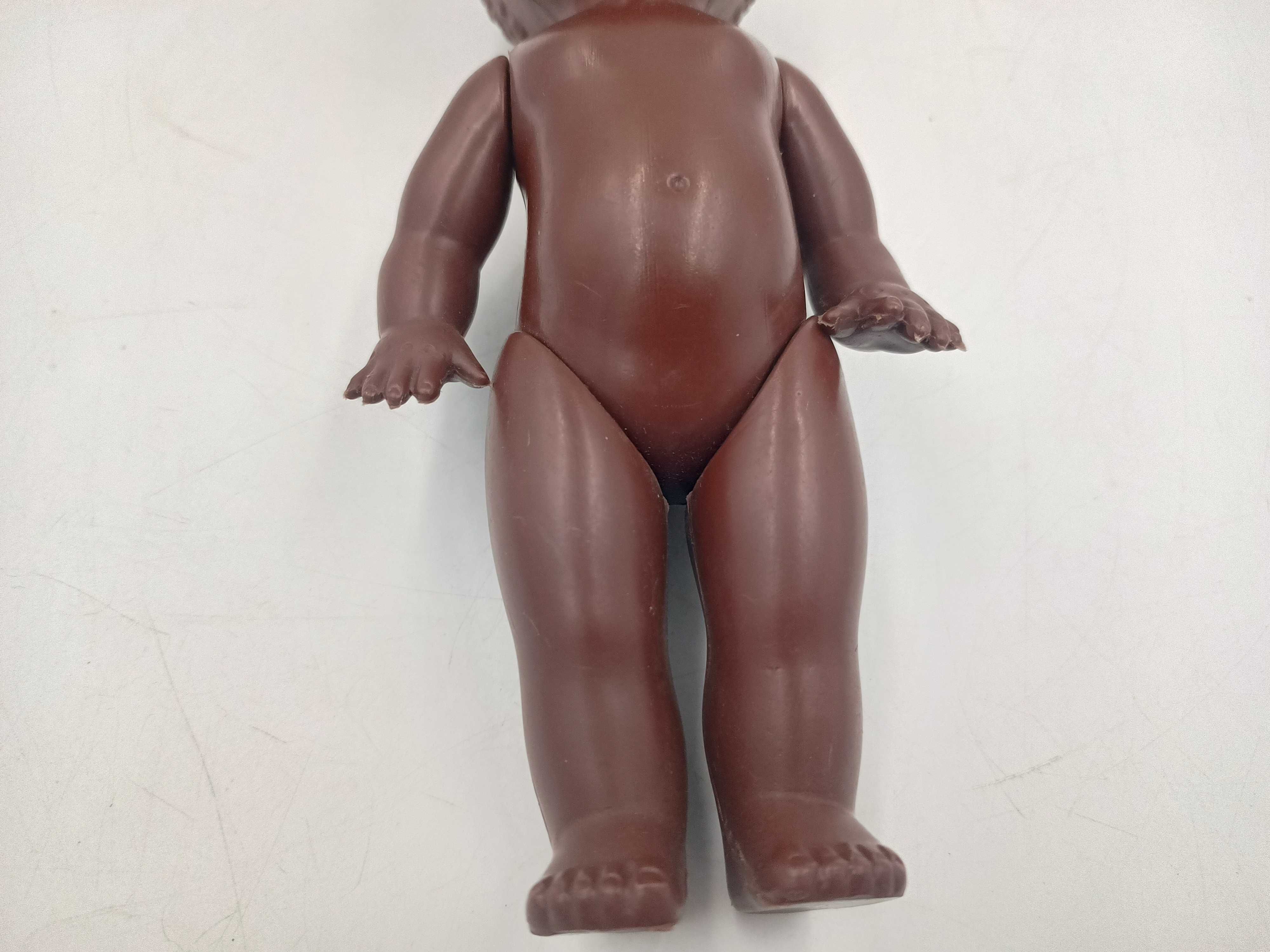 Lalka z PRL Murzynek Bambo stara zabawka 24cm