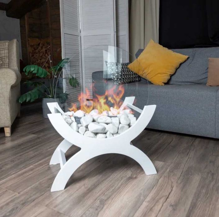 Підлоговий біокамін Hafland для освітлення (БЕЗ ДИМУ), биокамин