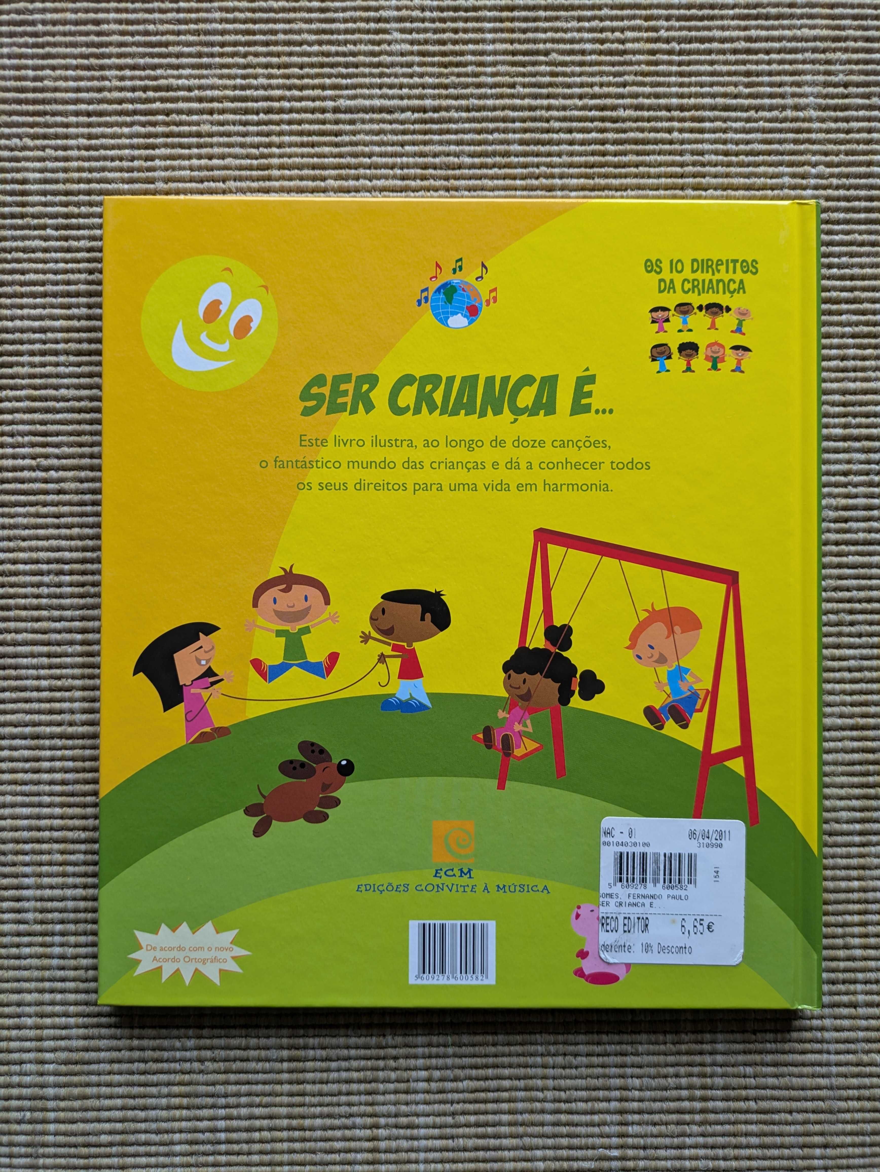 3 Livros Infantis com CD
