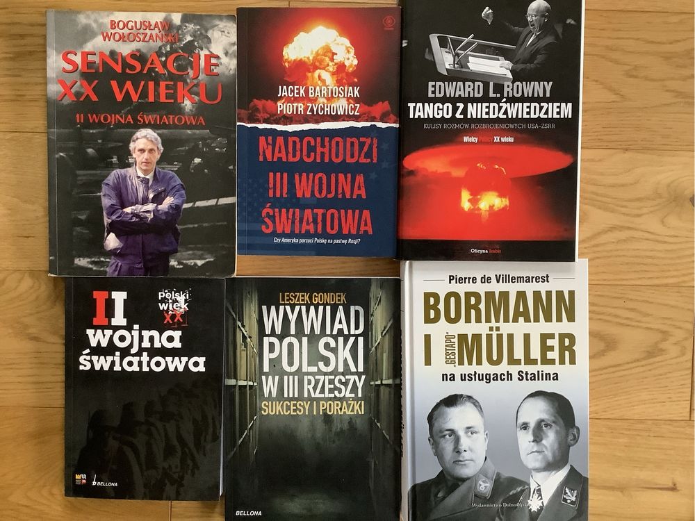 Książki historyczne II wojna światowa, XX wiek, zestaw